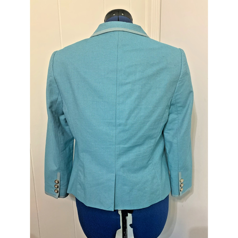The Limited Baby Blue Women's Blazer Large Single Breasted Work Career Preppy - Picture 3 of 12